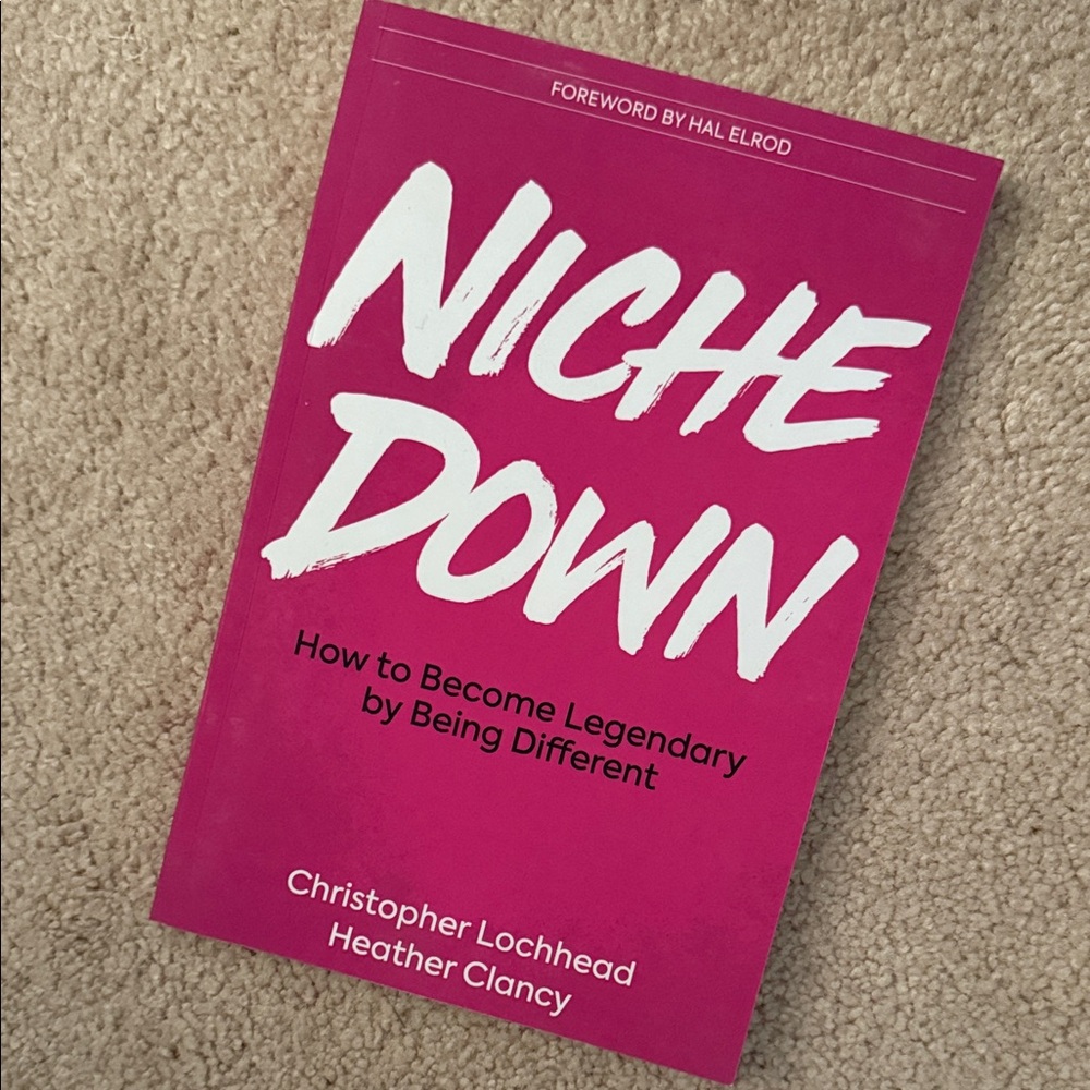 Niche Down Pink Journal by Christopher Lochhead and Heather Clancy